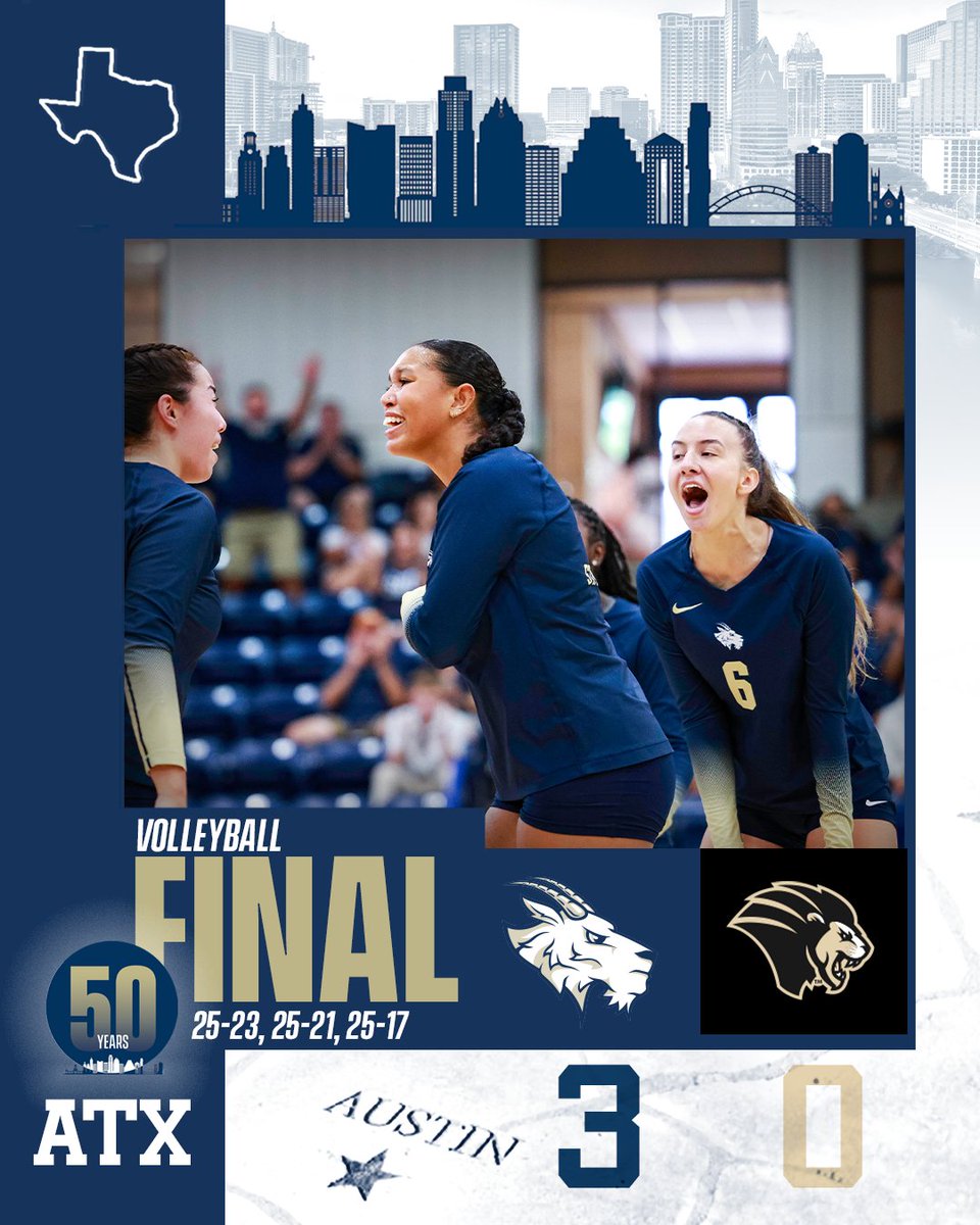 St. Edward's Hilltoppers (@seuathletics) on Twitter photo π | FINAL: <a href="/SEUVball/">St. Edward's Volleyball</a> wins!!! Mia Clay with 20 kills on a .372 clip. #FearTheGoat
π tinyurl.com/4u55net7 π | FINAL: <a href="/SEUVball/">St. Edward's Volleyball</a> wins!!! Mia Clay with 20 kills on a .372 clip. #FearTheGoat
π tinyurl.com/4u55net7