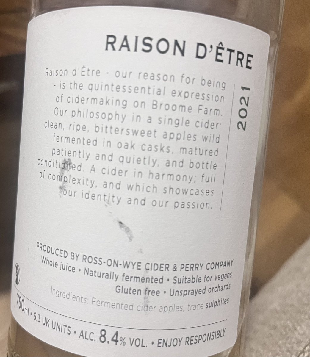 Daniel Underwood (@dan_underwood) on Twitter photo #nowdrinking the absolutely wonderful <a href="/RossCider/">Ross Cider</a> 2021 Raison dโรtre. Some of the best stuff Iโve had..
#realcider #nowdrinking the absolutely wonderful <a href="/RossCider/">Ross Cider</a> 2021 Raison dโรtre. Some of the best stuff Iโve had..
#realcider