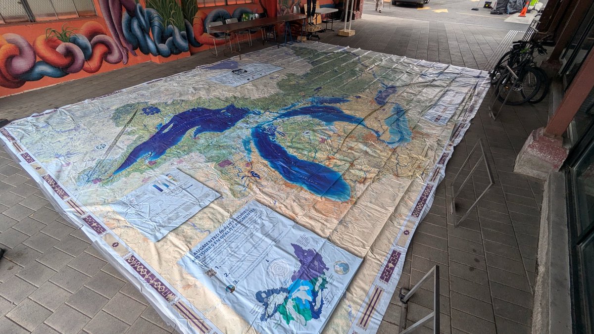 waterkeepermark's tweet image. Good luck to ⁦@westendphoenix⁩ tonight at concert and fundraiser. Amazing musicians and grateful to have @biinaagami #biinaagami map courtesy @swimdrinkfish @cangeo and Peter Mattson.