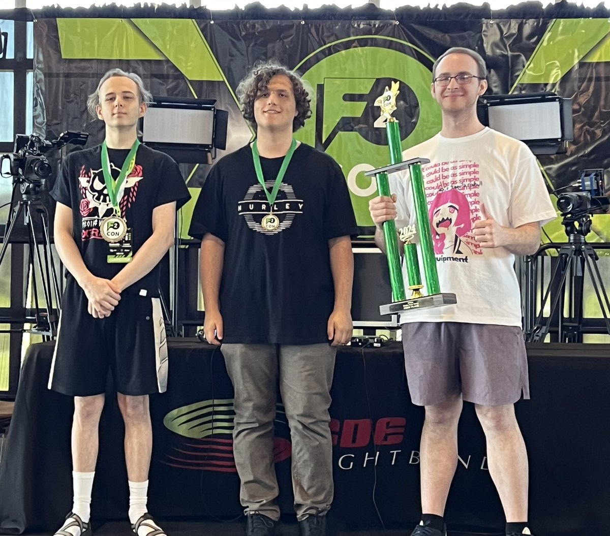 F2 CON (@f2congaming) on Twitter photo You had to see this to believe it! Unbelievable Guilty Gear Strive tourney at <a href="/F2CONgaming/">F2 CON</a> ! Congrats to (L to R) Sgt. Frogger (2nd), Swim (3rd) & Infra-Materialist (1st). You had to see this to believe it! Unbelievable Guilty Gear Strive tourney at <a href="/F2CONgaming/">F2 CON</a> ! Congrats to (L to R) Sgt. Frogger (2nd), Swim (3rd) & Infra-Materialist (1st).
