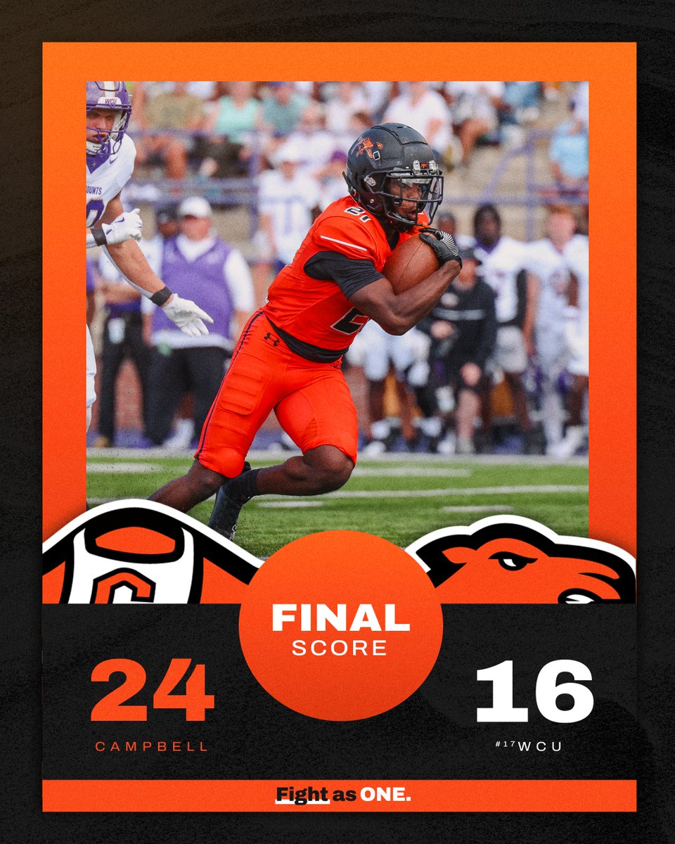 𝐇𝐈𝐒𝐓𝐎𝐑𝐘 𝐌𝐀𝐃𝐄! 𝐂𝐀𝐌𝐄𝐋𝐒 𝐖𝐈𝐍! 🟠⚫️

First win in program history over a top-25 ranked opponent ✔️

#FightAsONE | #RollHumps 🐪🏈