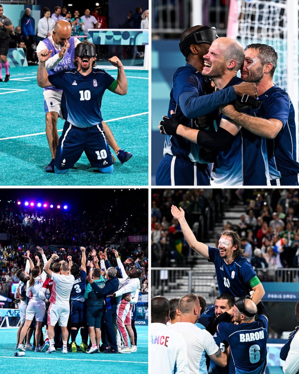 QUE C’EST BEAU ! LES BLEUS DU CÉCIFOOT SONT CHAMPIONS PARALYMPIQUES !!! 🥇😍🇫🇷

Victoire aux tirs au but face à l’Argentine en finale 🔥

Félicitations à tout le groupe pour cette magnifique médaille historique 🙌