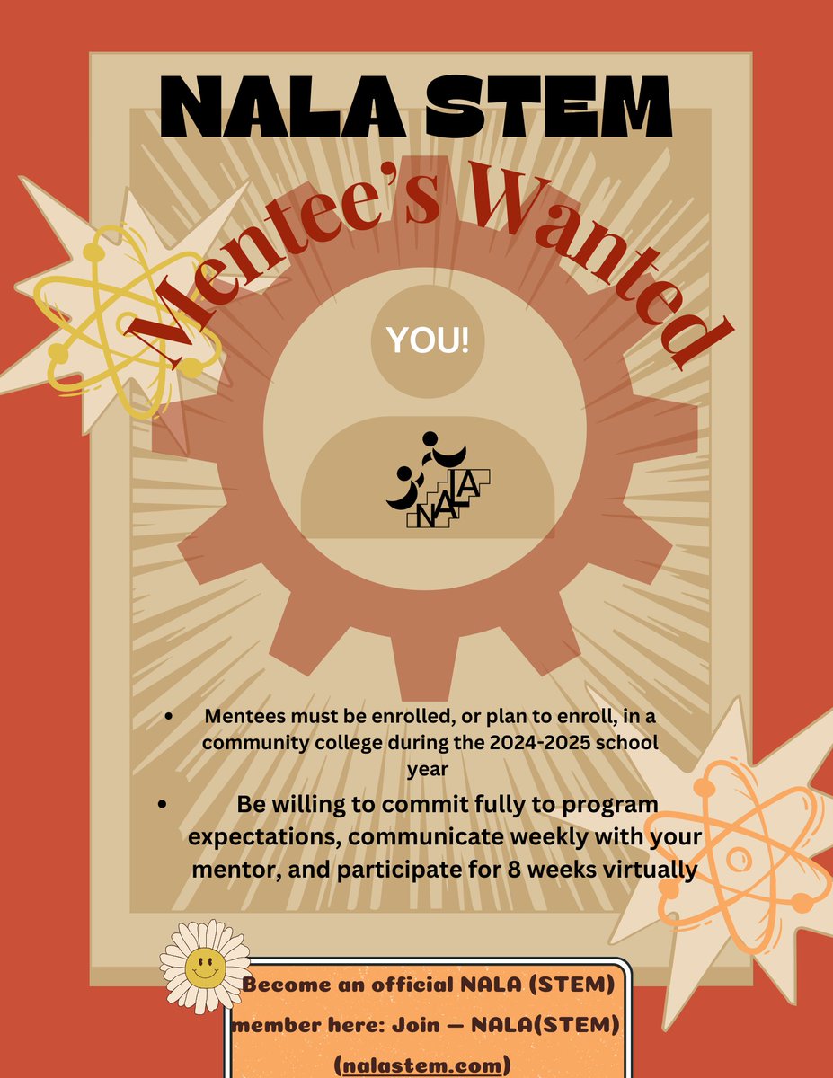 I hope you are enjoying your weekend NALA Fam!! Just wanted to mention our up incoming opportunity for Mentees Program.