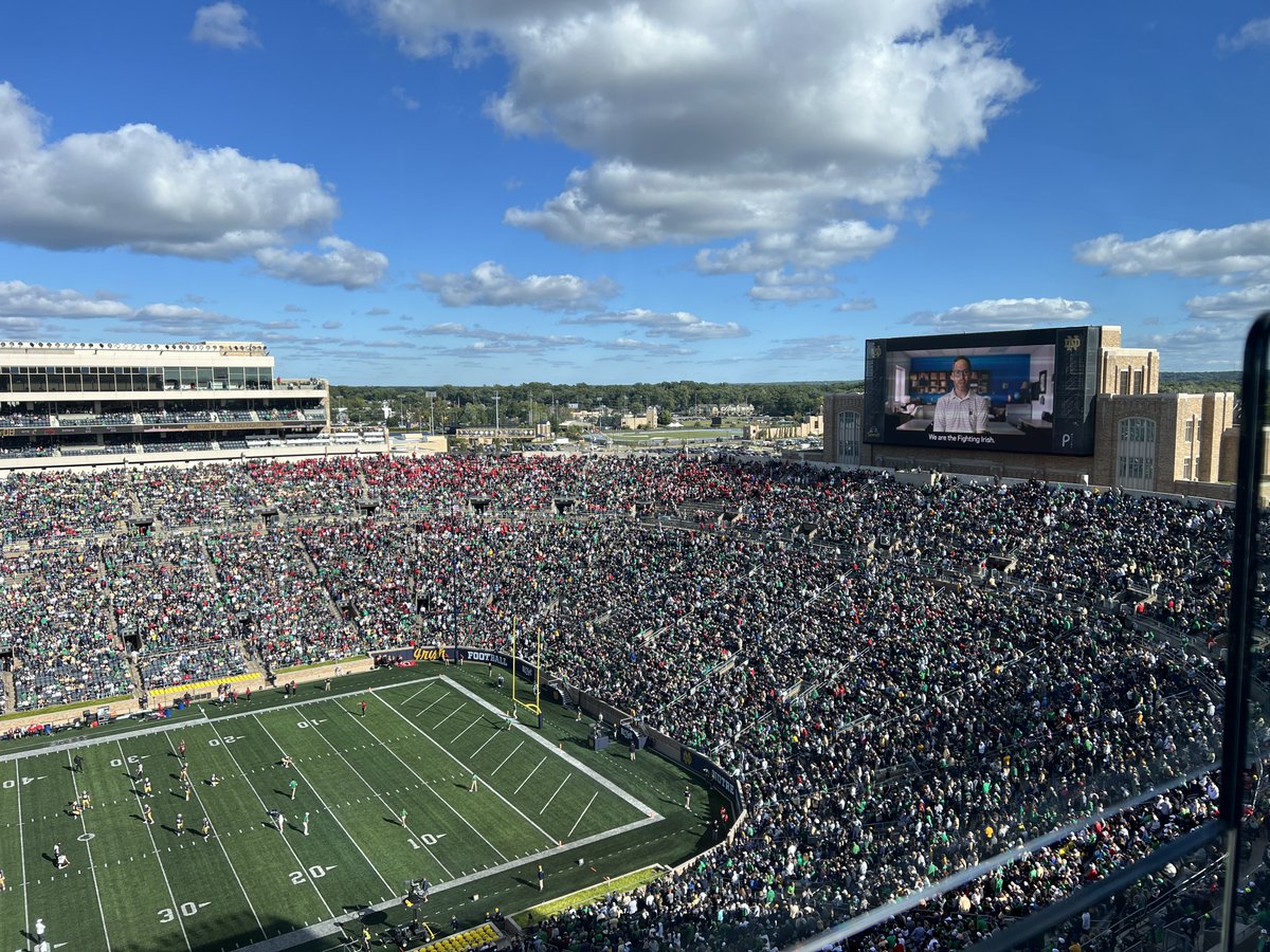 University of Notre Dame (@notredame) on Twitter photo Fans in the stands just saw this week's "What would you fight for?"
It shares how <a href="/LEOatND/">Lab for Economic Opportunities (LEO)</a> is partnering with @GoodwillIndyIn to provide data-driven research on the success of <a href="/TheExcelCenter/">The Excel Center</a>, changing education policy across the country.
Learn more: go.nd.edu/ImproveEducati⦠Fans in the stands just saw this week's "What would you fight for?"
It shares how <a href="/LEOatND/">Lab for Economic Opportunities (LEO)</a> is partnering with @GoodwillIndyIn to provide data-driven research on the success of <a href="/TheExcelCenter/">The Excel Center</a>, changing education policy across the country.
Learn more: go.nd.edu/ImproveEducatiā¦