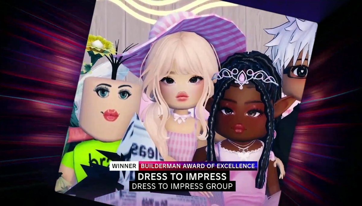 Umoyae's tweet image. THIS IS SURREAL!!! THANK YOU TO OUR AMAZING COMMUNITY I LOVE YOU ALL!! WE JUST WON THE BUILDERMAN OF EXCELLENCE AWARD 🥹🥹🥹🎉 

3 FOR 3 AHHHHHH #RDC2024 @Roblox