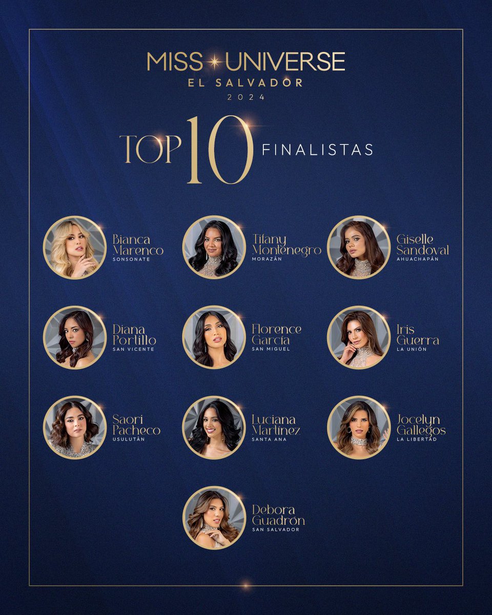 La belleza salvadoreña en su máxima expresión en el top 10 de #MissUniversoElSalvador2024.💫 

#MissUniverse2024 #MissUniversoSV