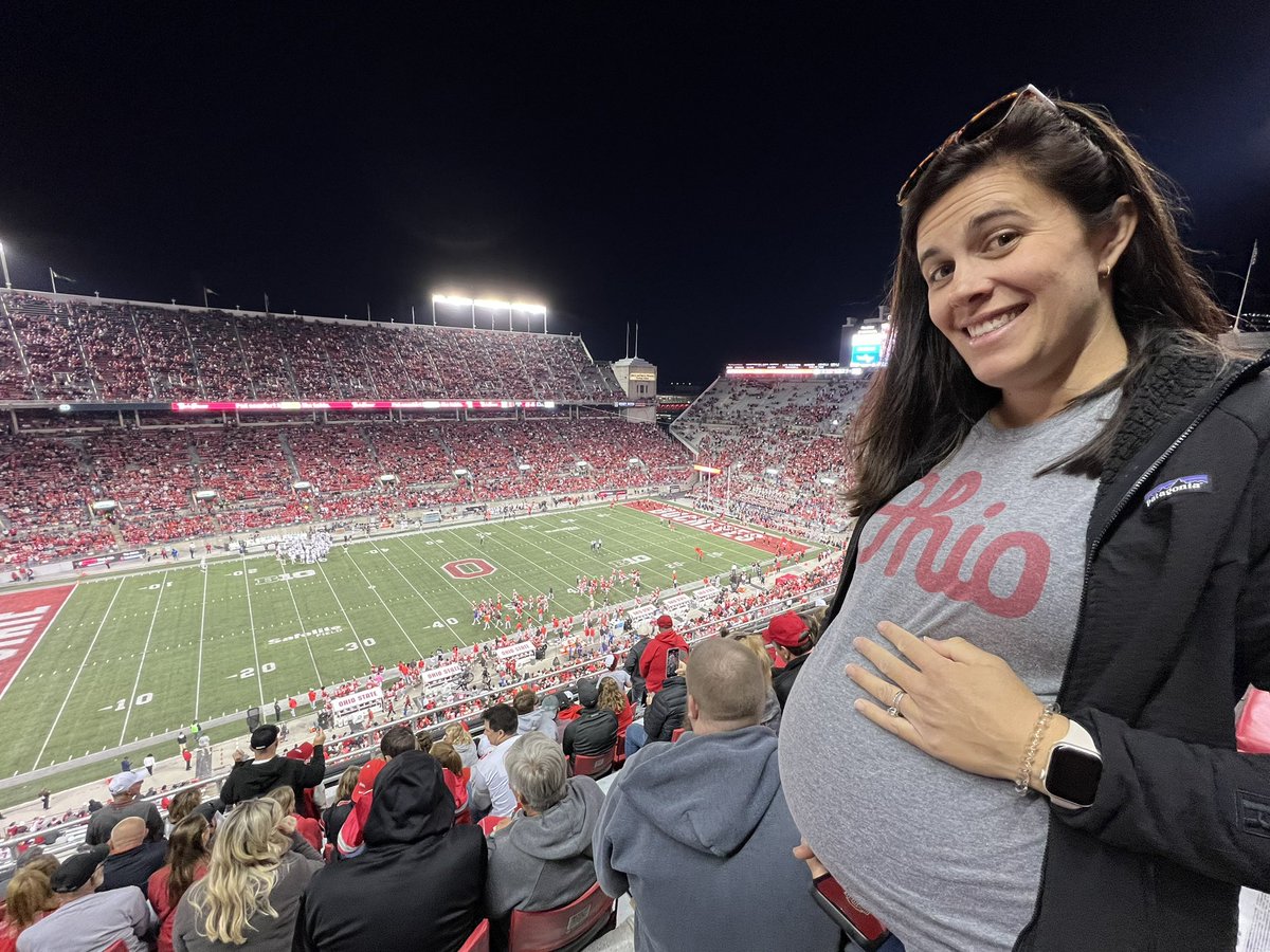 30 weeks and first game! #GoBucks