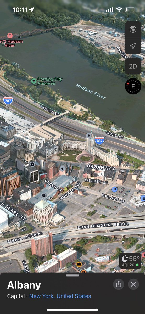 Ieitter's tweet photo. @iloveportwine @velo_voyager It is Albany! (different perspective to show the newer livingston ave RR bridge, i believe the maiden lane bridge is in the 1924 photo) https://t.co/IMsd7ngY6N