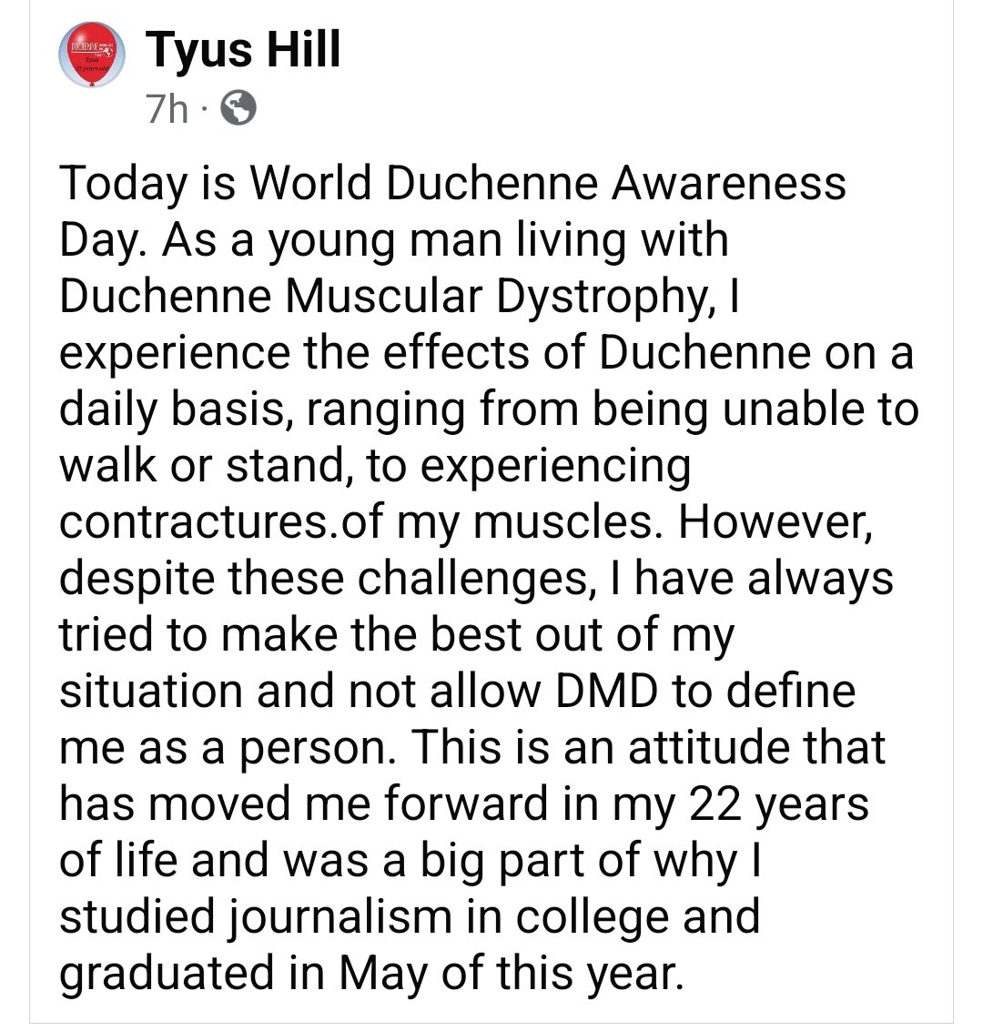 ehill2inspire's tweet image. #WorldDuchenneAwarenessDay 
Muscles do not make you strong.
@tyus23hill - strongest dude I know...  #believeinyou