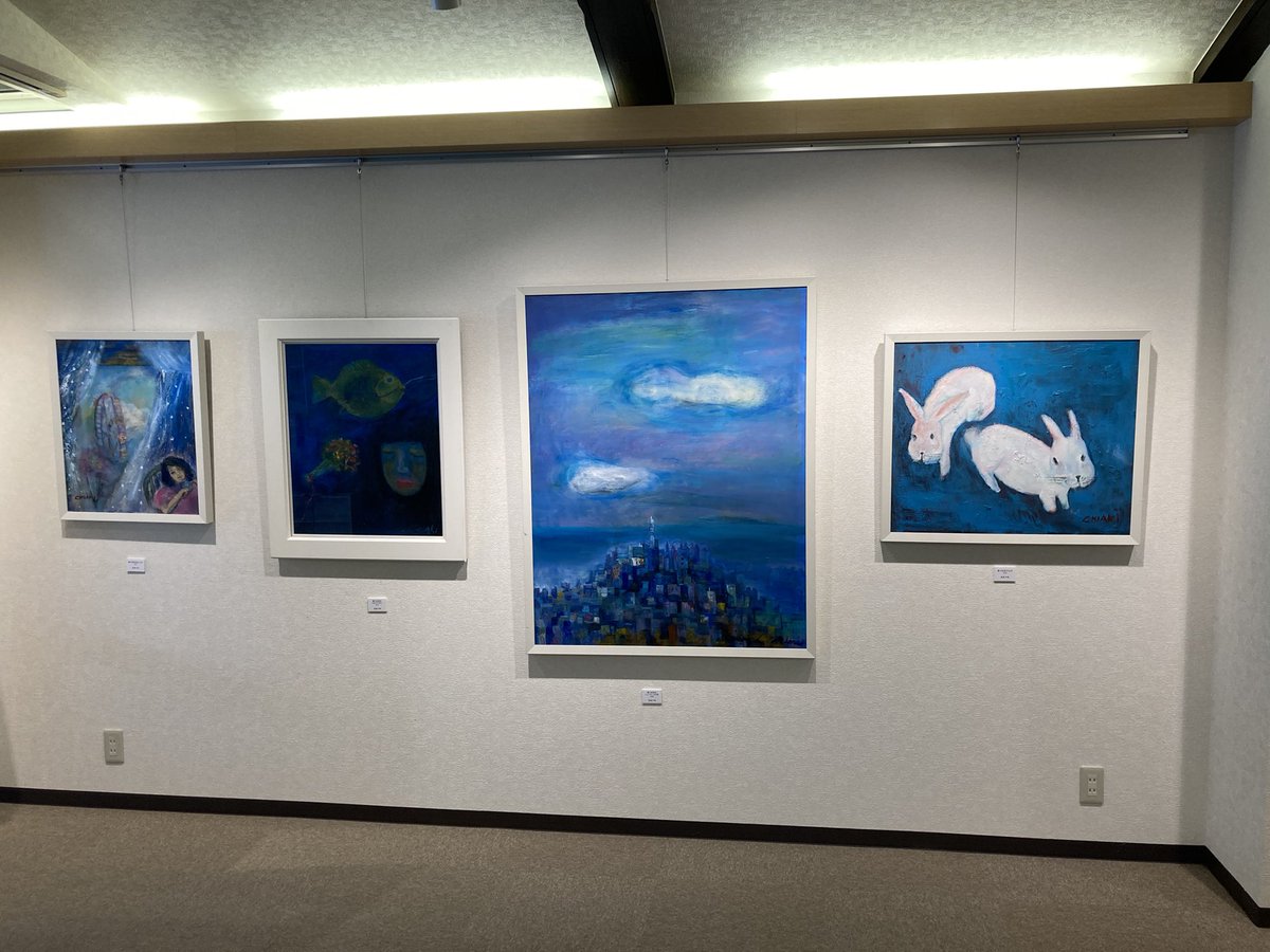 artgallerygrace's tweet photo. 夢のホライズン5人展、本日より開催です。
16日（月祝）まで　14日休廊
10時半〜17時（最終日16時）
是非お越しください。お待ちいたしております。
#アートギャラリーGRACE #アートギャラリーグレイス
#谷﨑泰江 #美馬千明 #織目早苗 #向井亨司 #手塚てる子 https://t.co/f8EmLiuU0N