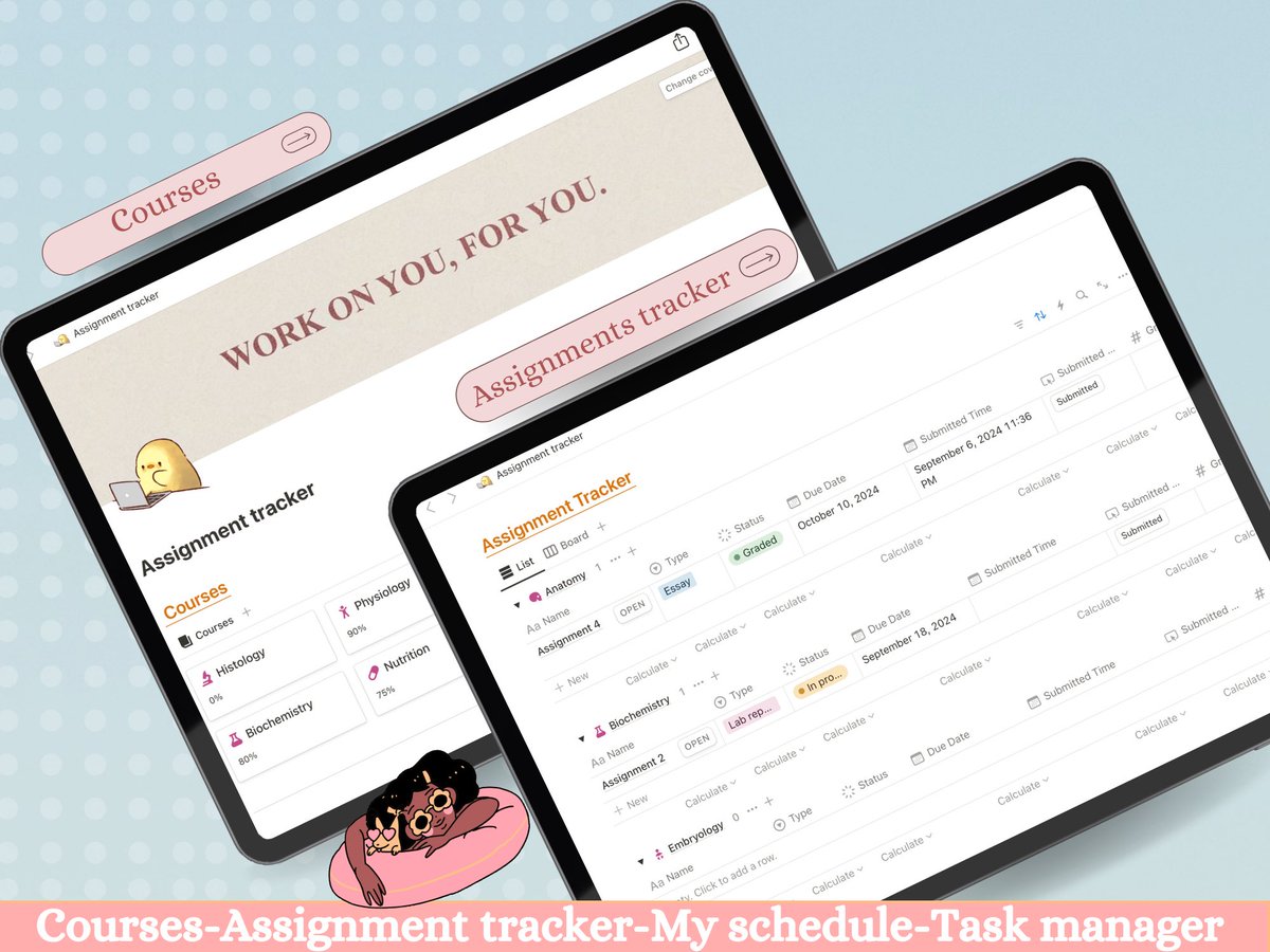 Royalcoool's tweet image. What’s inside? 👇🏾💆🏽♀️
#Notiontemplate #assignmenttracker #academicplanner #collegeorganization #studyaid #productivitytool #Notionproductivity #academicsuccess #studentresources #timemanagement