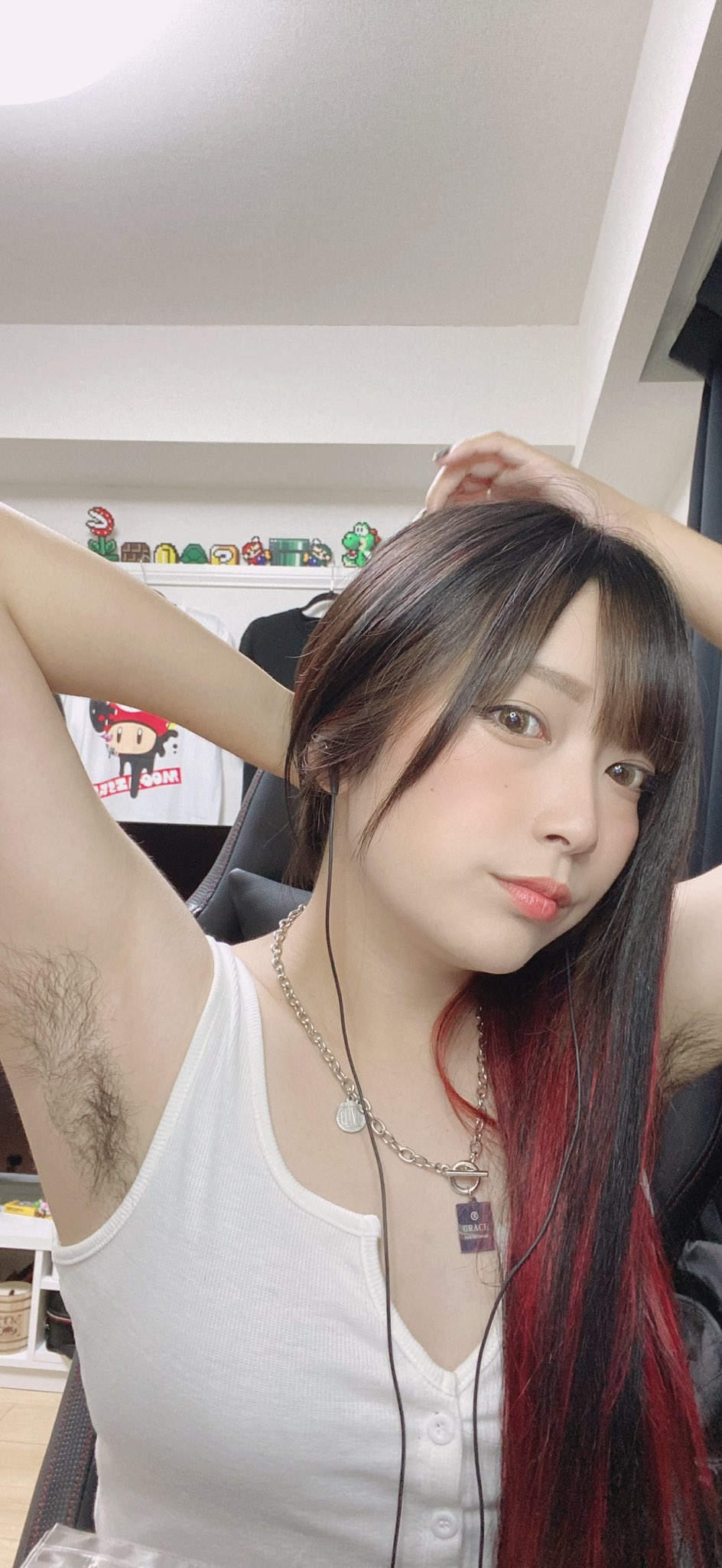 素人　腋毛 
