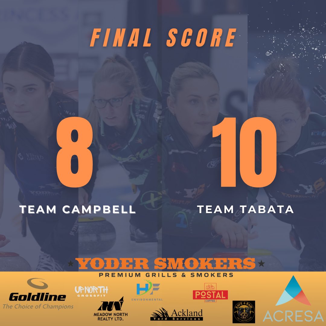 Tough battle against Tabata. 

Current record: 1-2 

Back on the ice tomorrow morning at 9:00am 🥌