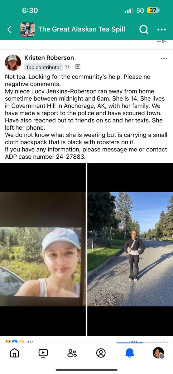 ANCHORAGE — please please please share this immediately, and share it far and wide. And get out there and look if you can.