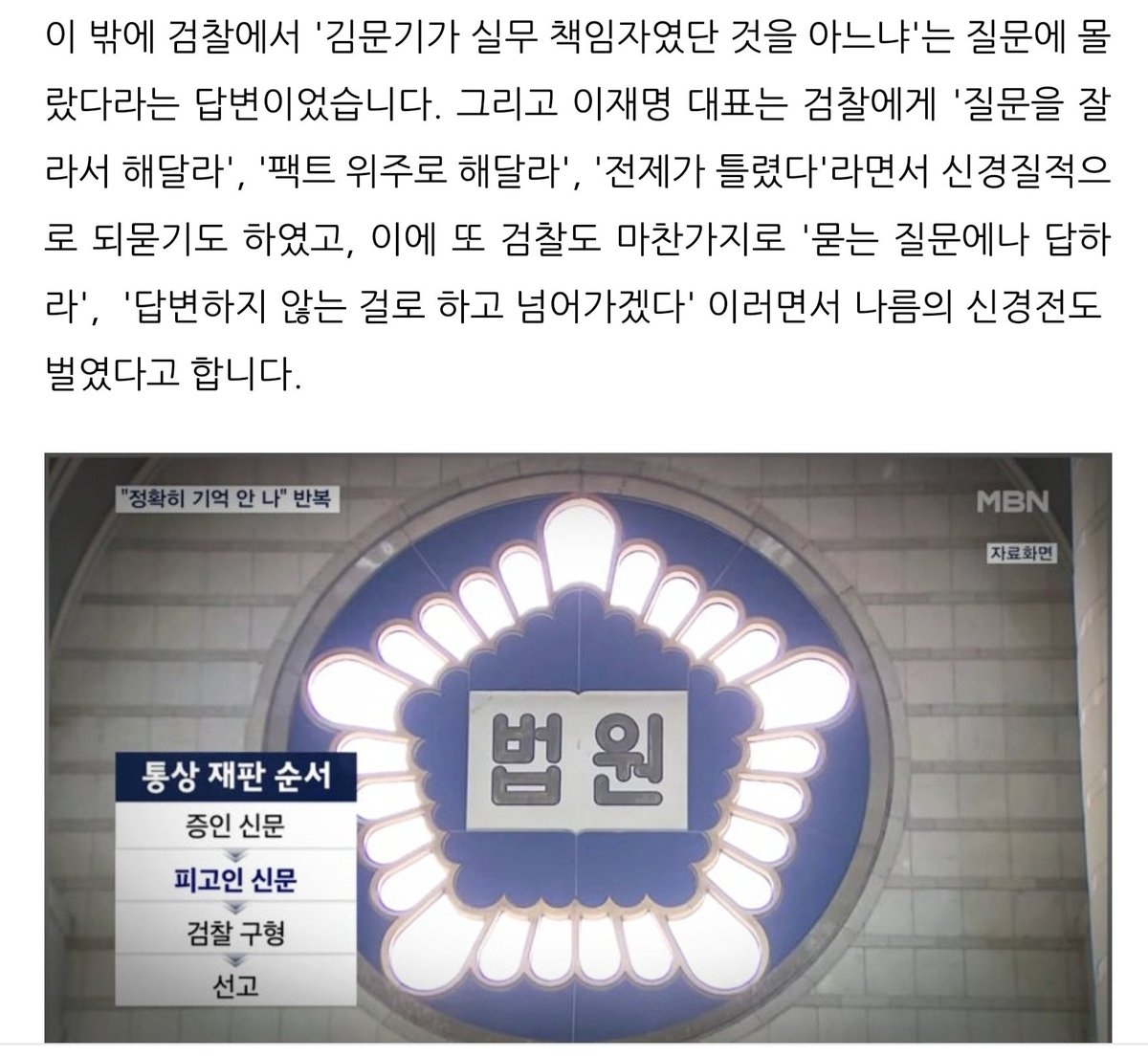 모든 수단을 써 방어하려했지만 결국 마지막 수는 '아몰랑'이었다.
당시 언론 인터뷰에서 여러번에 걸쳐 '김문기를 모른다'고 한 이유를 이제 모든 사람들이 다 안다. 강한 부정은 강한 긍정이다. 당시 '김문기'는 절대 알아서는 안되는 인물이고 그 후엔 절대 기억이 안나야하는 상황이 되버린 것.