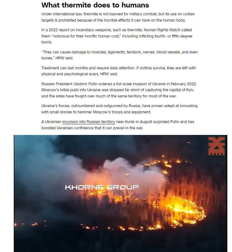 Mirjam152's tweet photo. Oekraïne maakt de laatste tijd gebruik van drones met thermiet - een soort gloeiend heet gesmolten metaal. Totaal onmenselijk. Onvoorstelbaar dat dit in onze/mijn naam gebeurt. Voor de democratie. En vrijheid. 🖕 https://t.co/38G0j4heB9
