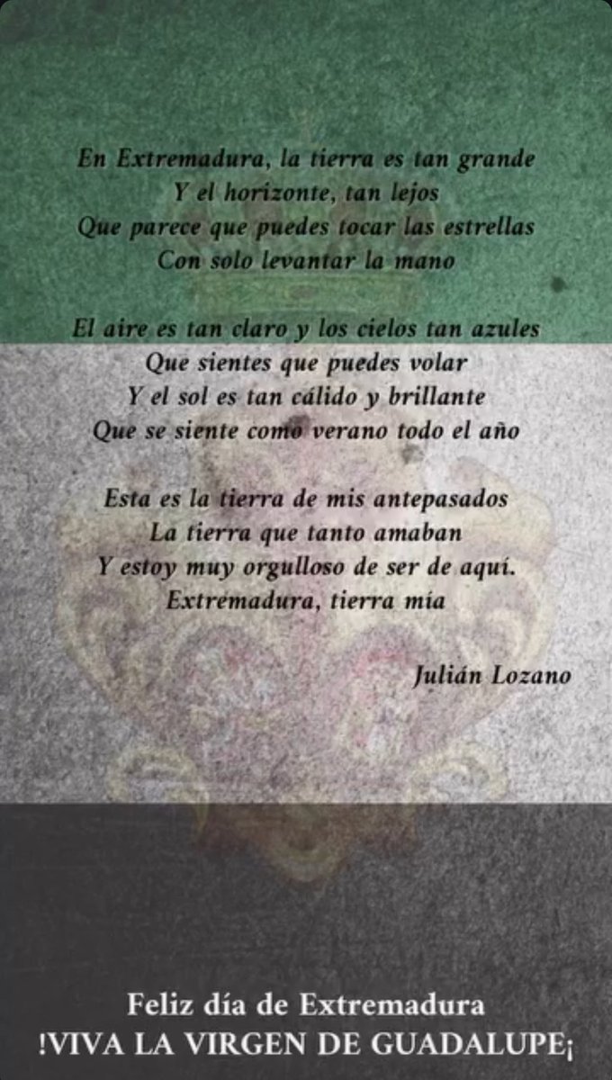 🟢⚪️⚫️
Feliz día de Extremadura 
#Extremadura #AmmisericordiaCaceres #SonrisaEterna