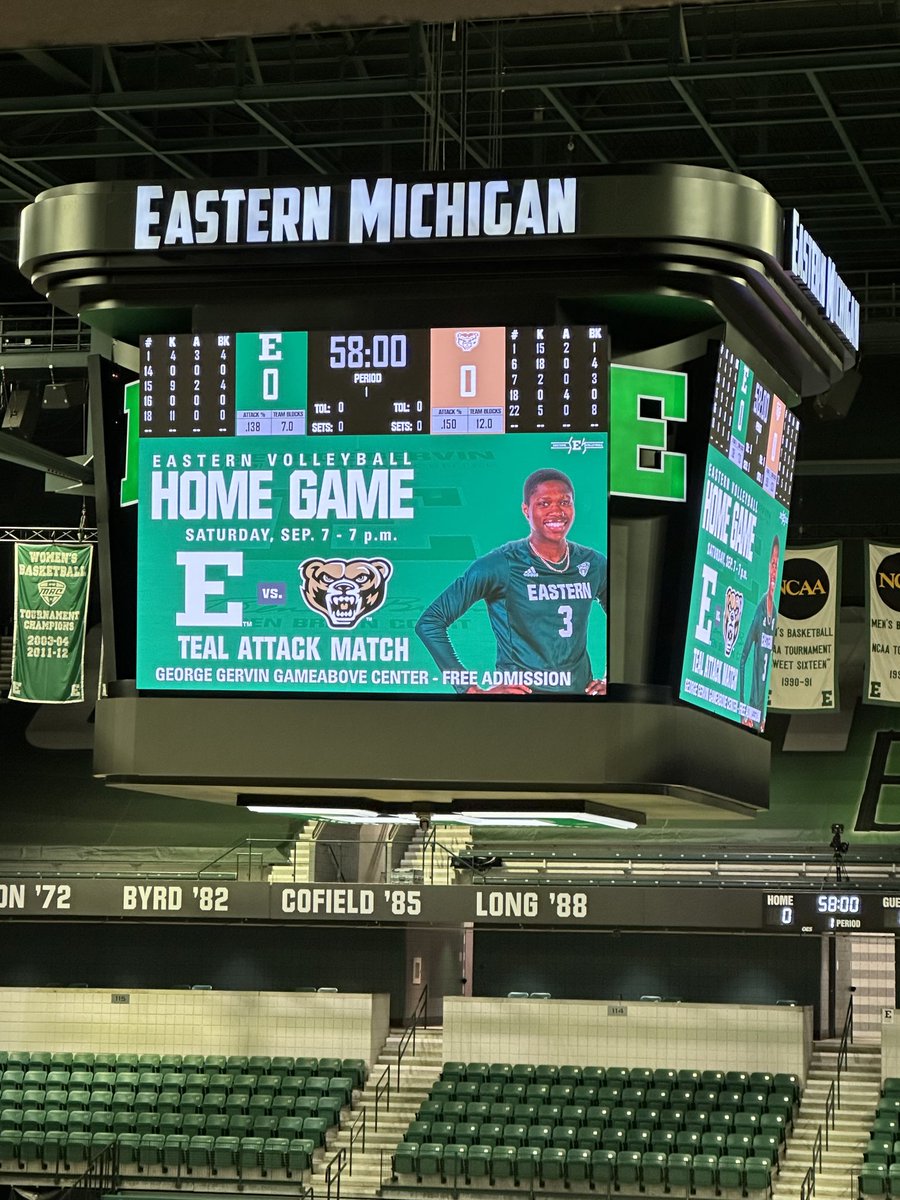 Teal Attack match at EMU vs Oakland. 7pm
