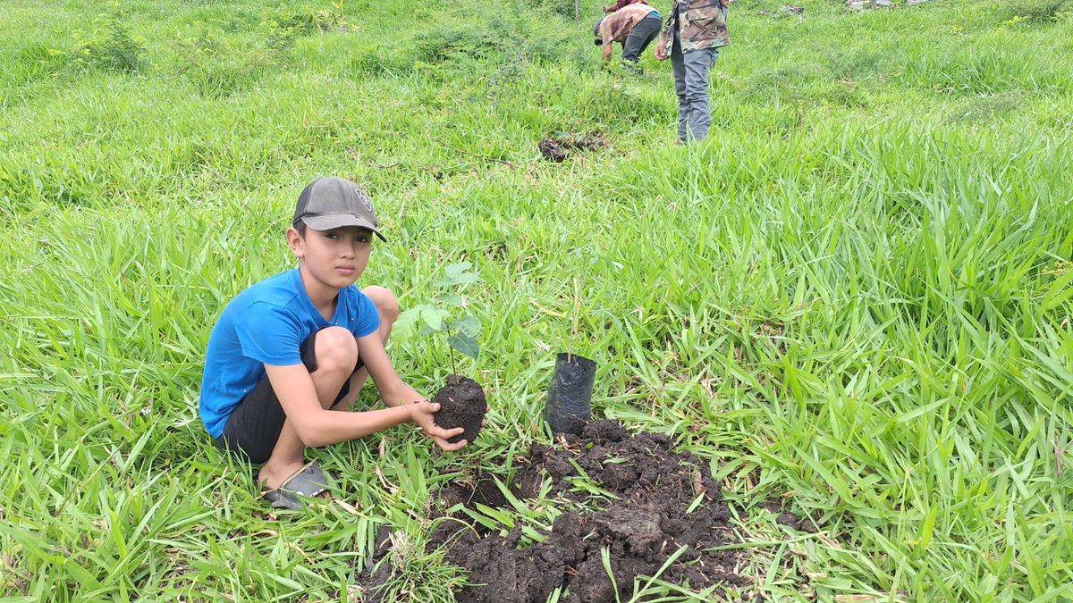 MarenaNicaragua's tweet photo. Realizamos jornada de reforestación, en la propiedad del Cro. Andrés Ramírez, ubicada en la Reserva Natural Cerro Cumaica - Cerro Alegre, comunidad La Laguna, municipio de San José de los Remates - Boaco.
#AmorAlaMadreTierra
#GEF5
#MARENA https://t.co/U7LQcb0YYe