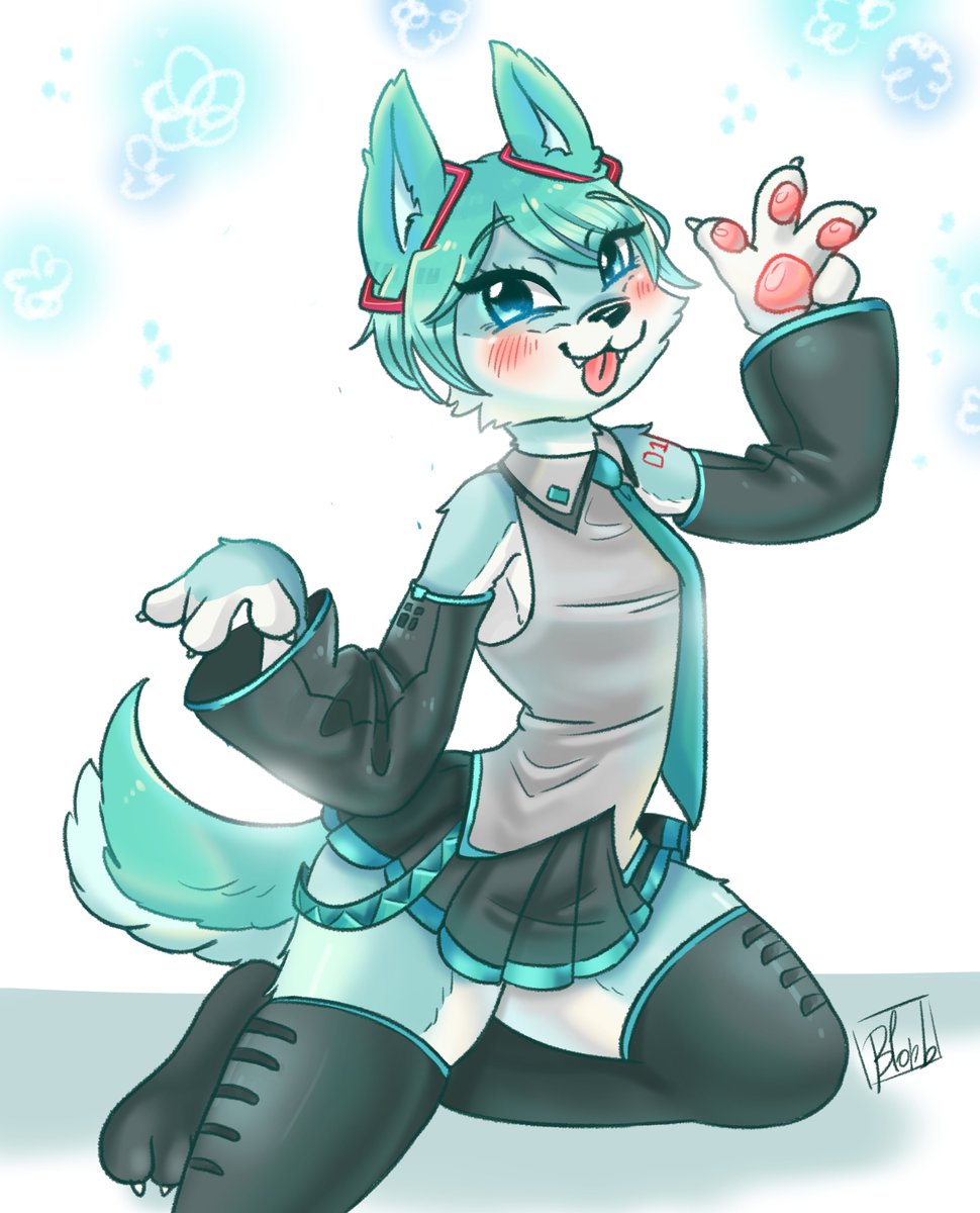 Puppy Miku says woof 🐶 (Short Hair ver.)