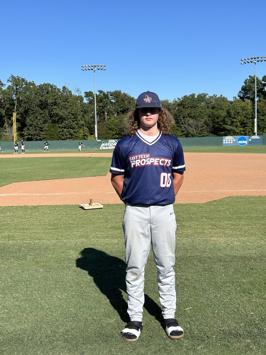 F: East Texas Prospects Ibarra 9, Tyler Spartans McFarland 0
PoG: Anthony Obregon 2 IP, 2K