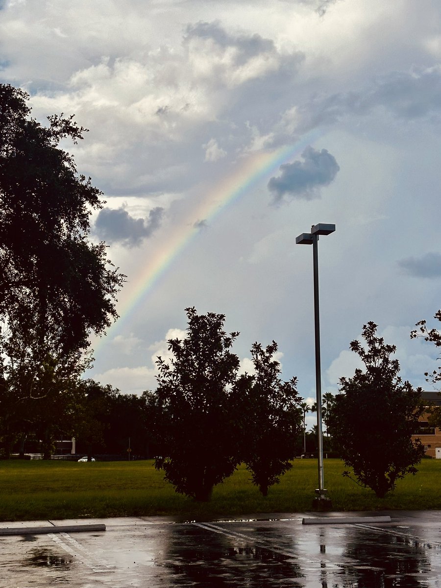 Please let this be a good sign for <a href="/UCF_Football/">UCF Football</a> after an afternoon of #tailgating during intermittent storms and heavy rain! #chargeon
