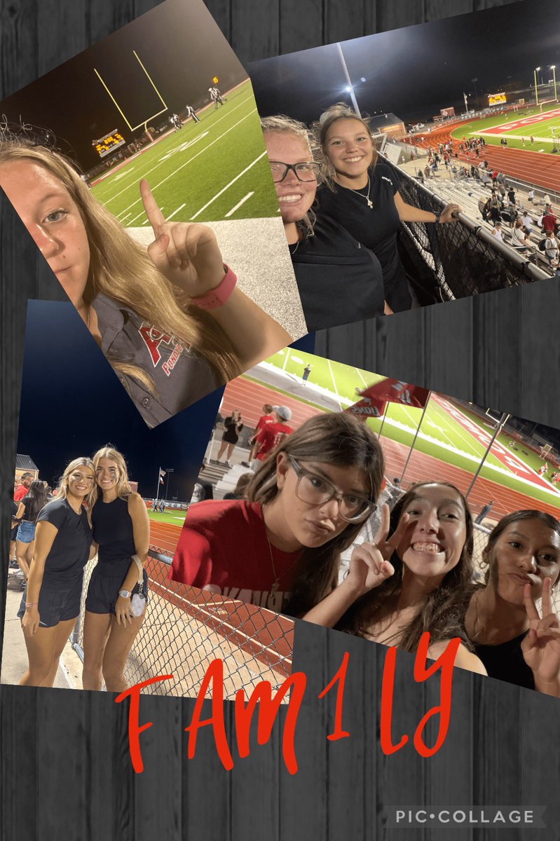 Great to see our girls out support the football team!! #FAM1LY