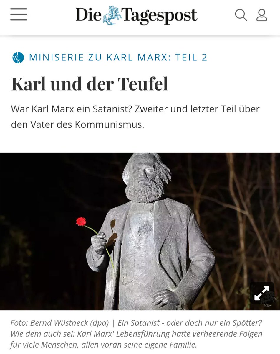 Das katholische Schmierblatt "Tagespost" ist da etwas ganz großem auf der Spur.
die-tagespost.de/leben/glaube/k…