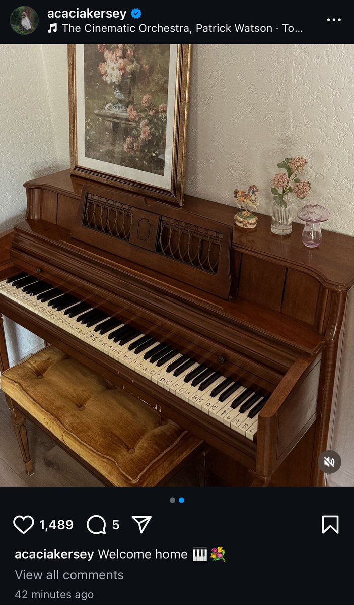 I’m back for a second! Didn’t she have a piano when she lived in her ex in-laws trailer ??? And wasn’t it just left outside ???