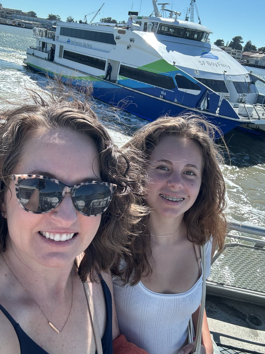 AliciaTrost's tweet image. Adventuring out to the city in style! Thank you @SFBayFerry for the easy trip from Vallejo to San Francisco. 

Logging some #transitmonth miles. 

Tessa and I are still deciding what to do in SF. Either a museum or Kinokuniya.
