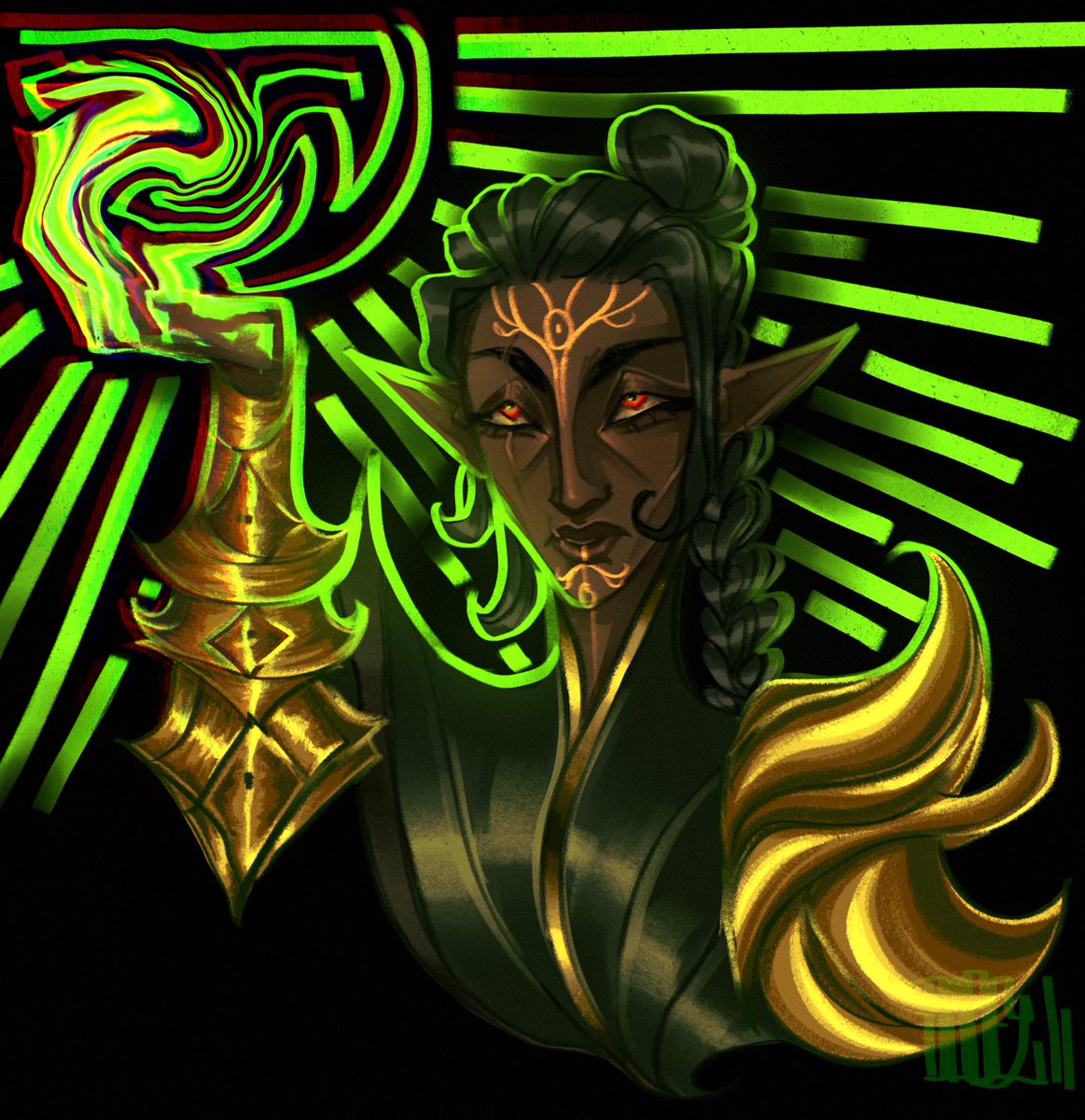 redrawing my inquisitor for the first time in years yaaaay (with intense longing for dav)