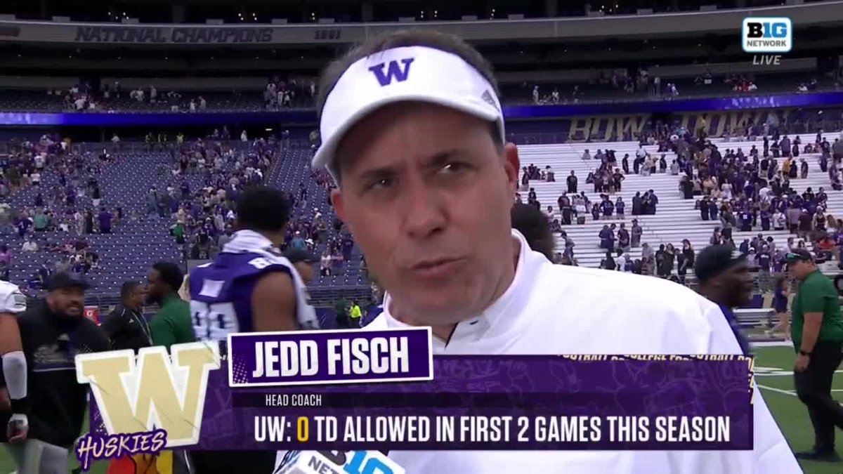 WashingtonOnBTN's tweet image. The @UW_Football defense has been on FIRE after two games 🔥

#B1GFootball