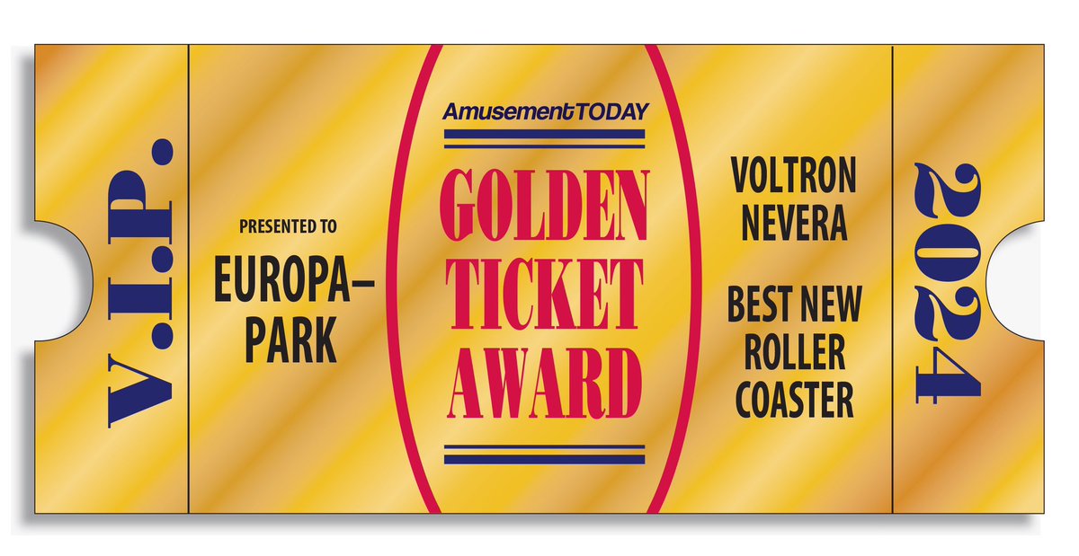 Voltron Nevera at Europa-Park takes the Golden Ticket for Best New Roller Coaster of 2024. It is the first international ride to ever do so. #GTA2024 #BestOfTheBest
