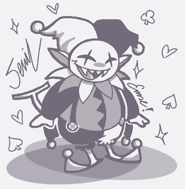 I have a disease that makes me draw jevil
