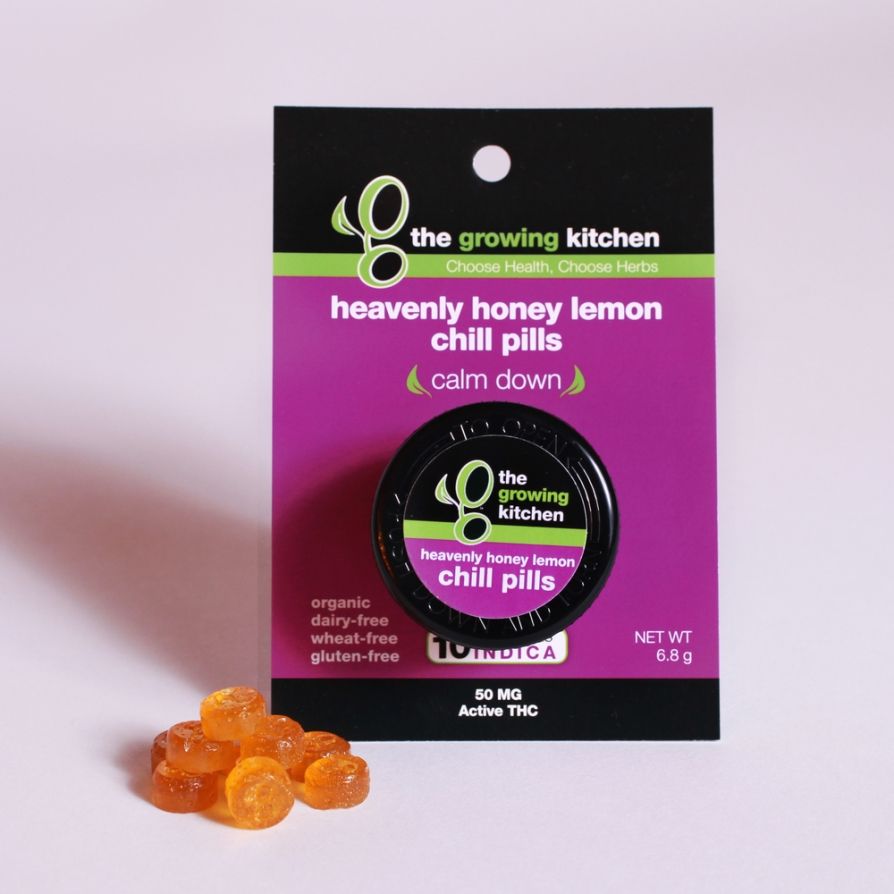 This #edible tastes delicious and has superior calming effects. Growing Kitchen Heavenly Honey Lemon Indica Cannabis Chill Pills Review on MoreThanBuds.net buff.ly/3ZeVu6b