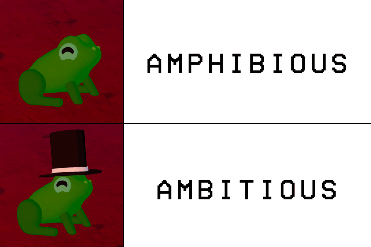 frog, but fancy and ambitious! 🎩🐸
store.steampowered.com/app/3107740/Lo…
#indiegame #cozygame