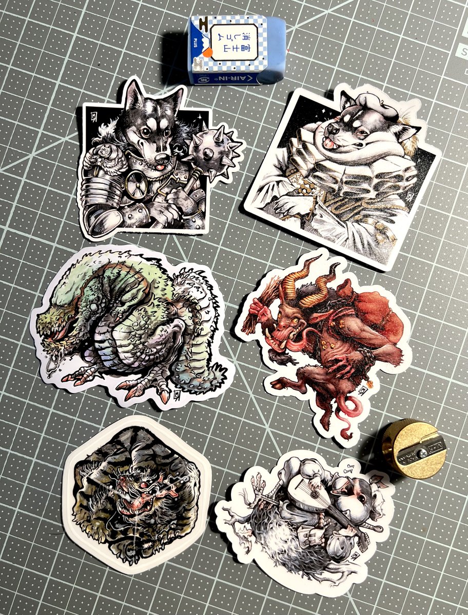 jaegerpilotmax's tweet photo. New stickers and sticker restock coming soon to my shop! Tried out a new durable scratch proof vinyl and they’re looking great https://t.co/MaIv31Oxrv