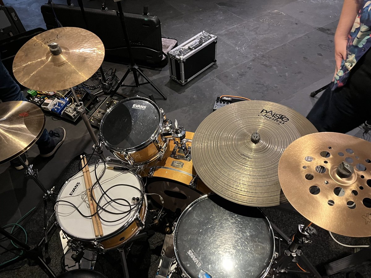 Certainly getting some mileage out of my little <a href="/YamahaDrums/">Yamaha Drums</a> Hip kit. Sounds great every time and hasn’t let me down once on several hundred gigs! <a href="/PaisteNation/">Paiste Cymbals</a> <a href="/vicfirth/">Vic Firth</a> <a href="/ShureUK/">Shure UK</a>