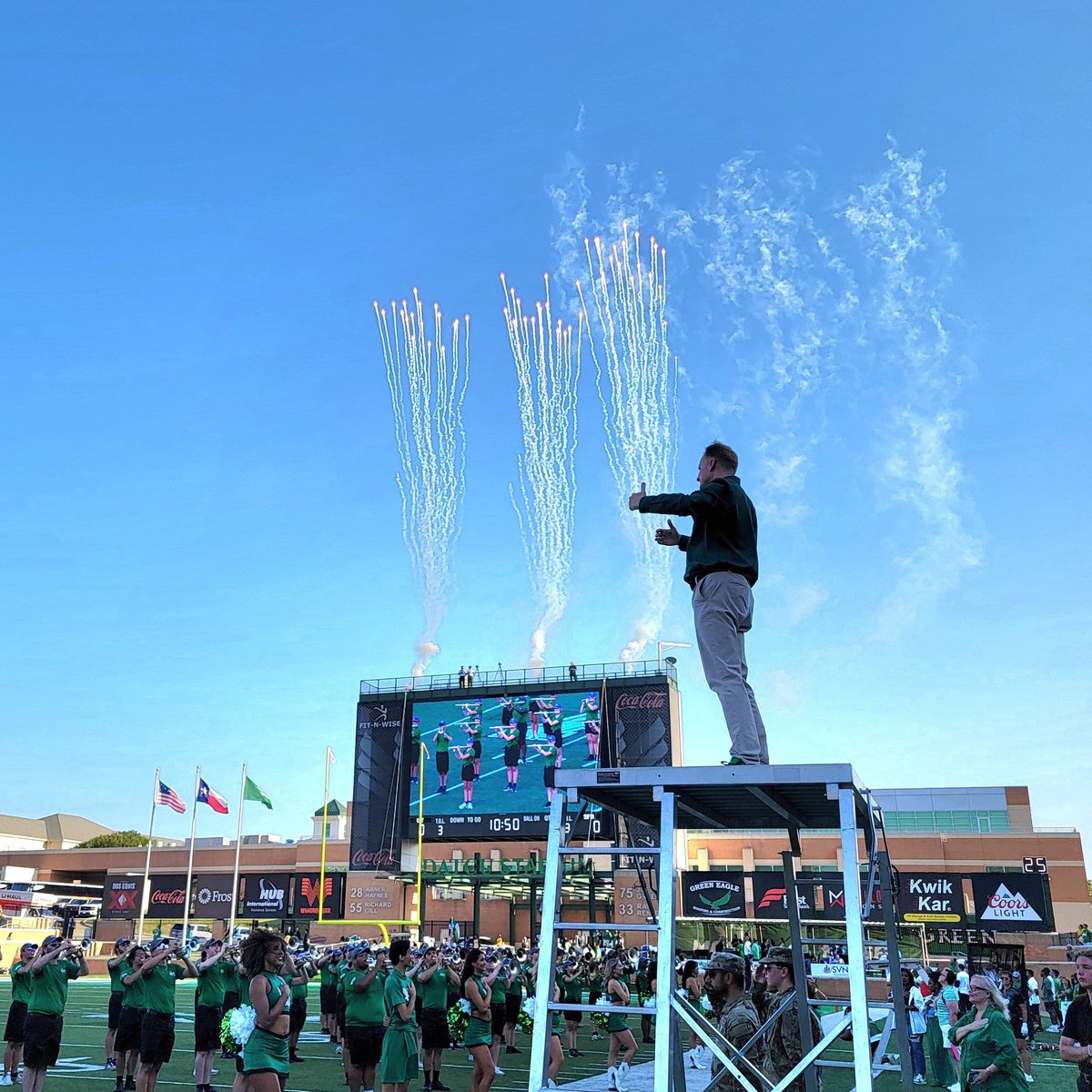 Harrison Keller, Ph.D. (@untprez) on Twitter photo I haven’t conducted a band in over 30 years, but I had an amazing time leading the <a href="/UNTGreenBrigade/">UNT Green Brigade</a> in the National Anthem at today’s Mean Green football home opener! I am looking forward to more opportunities to perform together. #GoMeanGreen! I haven’t conducted a band in over 30 years, but I had an amazing time leading the <a href="/UNTGreenBrigade/">UNT Green Brigade</a> in the National Anthem at today’s Mean Green football home opener! I am looking forward to more opportunities to perform together. #GoMeanGreen!