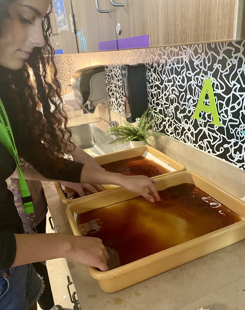 RTMS Art III students are using rice to create landforms for their identity map projects! They had so much fun soaking their paper in tea to give it that perfect aged look. Excited to see the creativity they come up with! <a href="/RTMSThundercats/">Ronald Thornton Middle School</a> <a href="/FBISDFineArts/">FBISD Fine Arts</a>