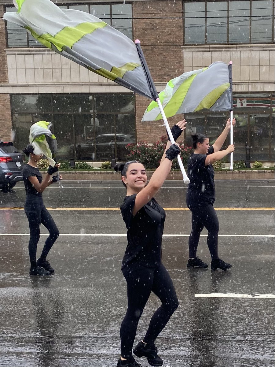 What’s a little rain on our parade?? Nothing these mustangs can’t handle! Happy homecoming! #mineolaproud