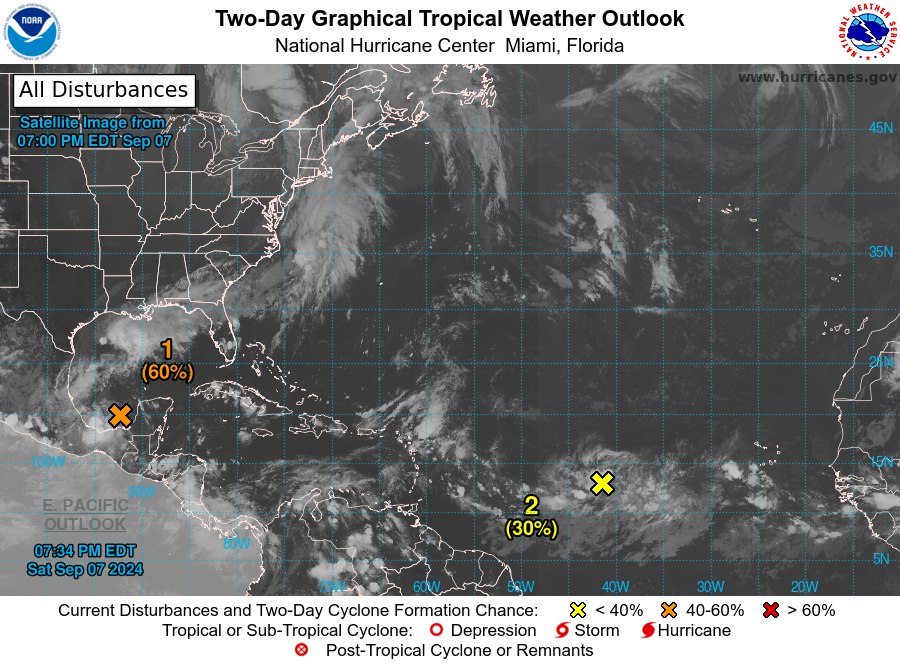LimWeather's tweet photo. D99 ATL #HurricaneSeason2024 80β EDT
AOI in #Yucatan,#Mexico has 60% chance to be TC in 2d,80% in 7d in #BayofCampeche,#GulfofMexico
Gulf Coast interests should watch closely
#Wxtwitter #wxx #TXwx #LAwx #HurricaneSeason #Tropicswx #91L #AL91 #Invest91L #MSwx #ALwx #FLwx #Francine https://t.co/FFVEuwesEQ