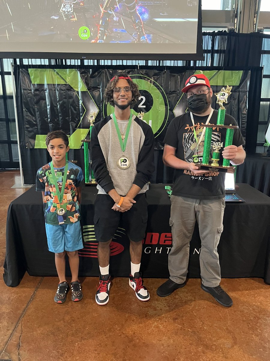F2 CON (@f2congaming) on Twitter photo 🌟Congratulations to our Multiversus Champions!🌟
1st Place: Chaomy 🏆 (right)
2nd Place: Cloonus 🥈(middle)
3rd Place: Zombinator 🥉(left)
Thank you to everyone who participated in this epic showdown! 🎮 🌟Congratulations to our Multiversus Champions!🌟
1st Place: Chaomy 🏆 (right)
2nd Place: Cloonus 🥈(middle)
3rd Place: Zombinator 🥉(left)
Thank you to everyone who participated in this epic showdown! 🎮