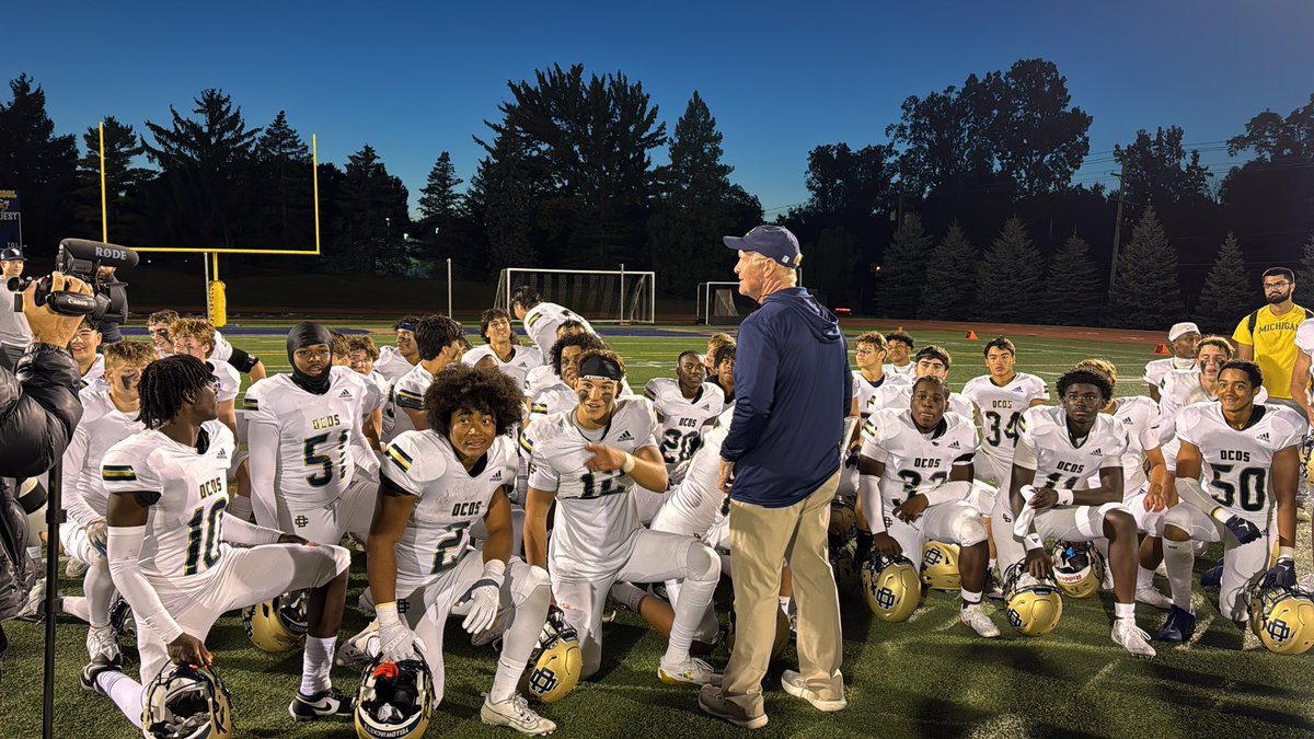FOOTBALL:  Final 44-7 over University Liggett.  Coach MacLean notched his 200th win with tonights victory!  #dcdsathletics #jacketup