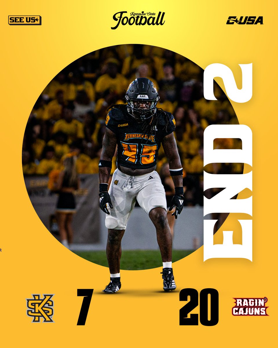 Halftime.

📺 bit.ly/4d33gTD
📻 bit.ly/KSURadio

#GoldStandard | #SeeUs