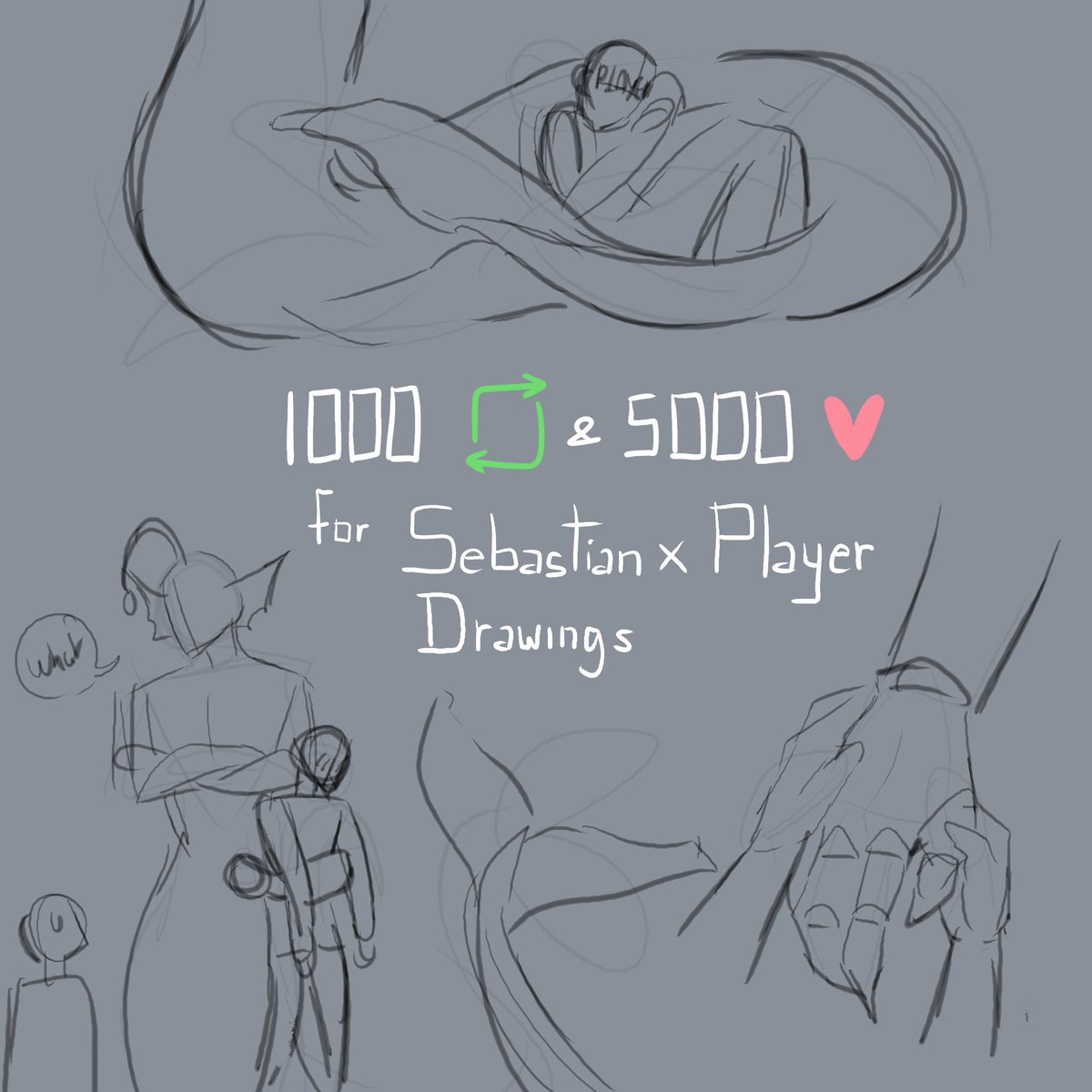 Almost 3 am but I DID IT GOD
I hope you'll appreciate those shirtless Sebastian.... (+ my headcanons)
And for next goal... it's risky but im fine with it lol, whatever if the goal is reached or not, up to you !

#pressure #pressure_roblox #sebastiansolace #sebastianroblox