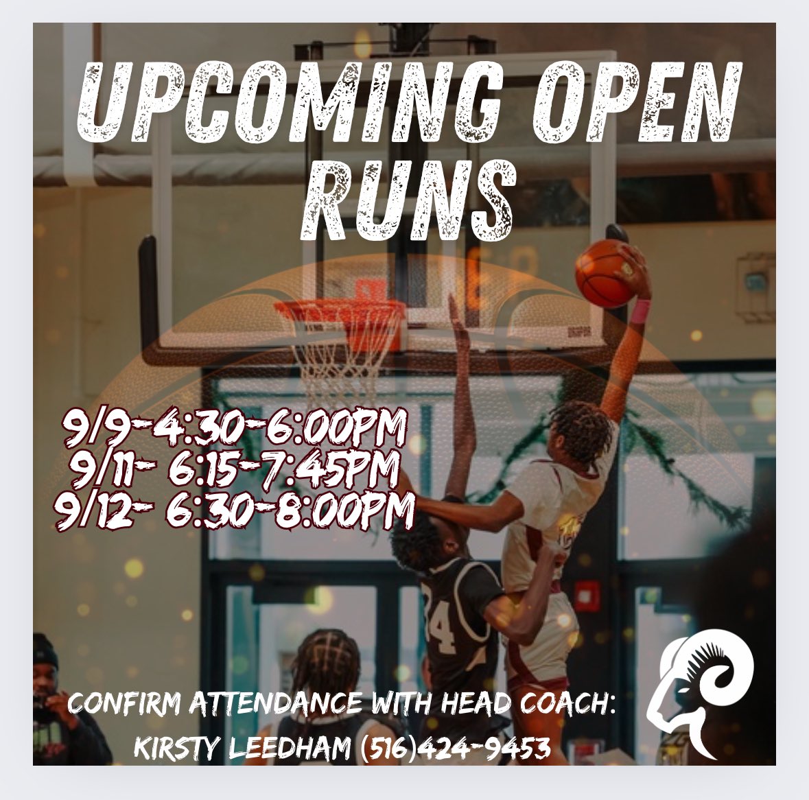 Come see these fellas in action!!! You won’t be disappointed!!! ‼️📈🐏🏀📅🔥