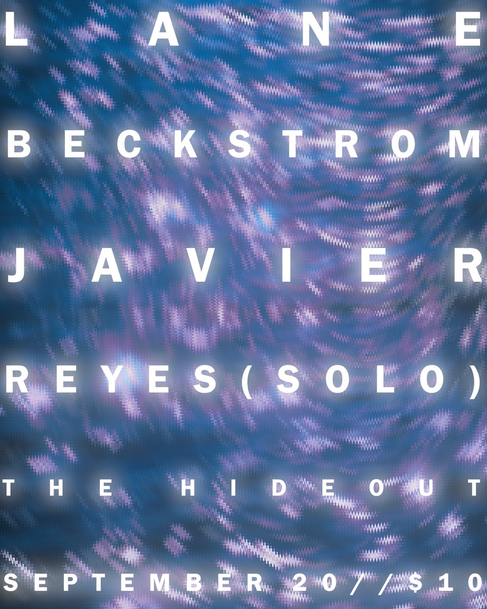 happy saturday 
if anyone sees this: im playing a set of all new music September 20th at The Hideout with Javier Reyes

etix.com/ticket/p/30510…