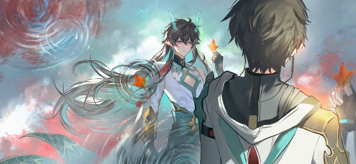 rainsword01's tweet image. From this maple leaf I see… #HonkaiStarRail #danheng #丹恒