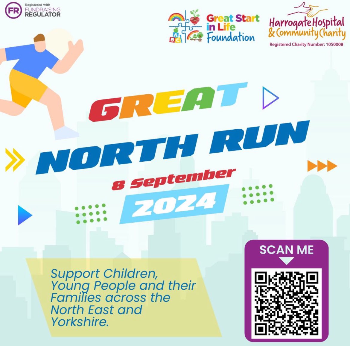 Today’s the day! Colleagues Emma, Matt, Jonathan and Yvonne are taking on the Great North Run! Raising funds for our Great Start in Life Foundation supporting Children and Young People across <a href="/HarrogateNHSFT/">Harrogate NHS FT</a> footprint! 
hhcc.co.uk/hhcc-post/grea…